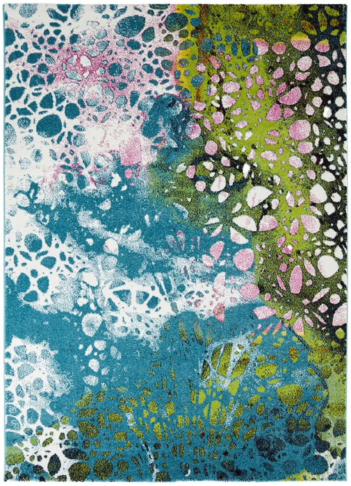 Concept Looms art collection art103 blue Blue, Multicoloured Living Room  Rug.