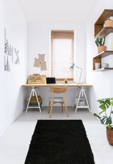 Homemaker jazz shaggy black Black Living Room Shaggy Rug.