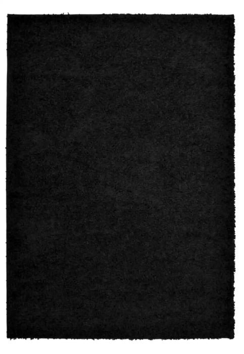 Homemaker jazz shaggy black Black Living Room Shaggy Rug.