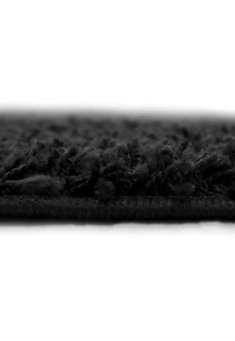 Homemaker jazz shaggy black Black Living Room Shaggy Rug.