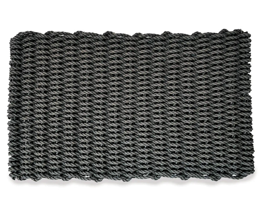 My Mats outdoor rope black Black Outdoor Washable Rug.