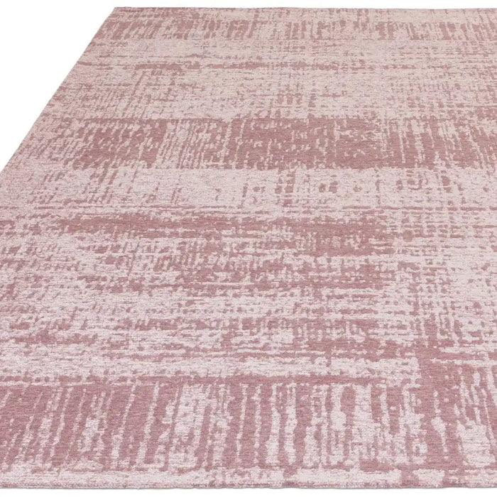 Asiatic beau blush Pink Living Room Flat Weave Rug.
