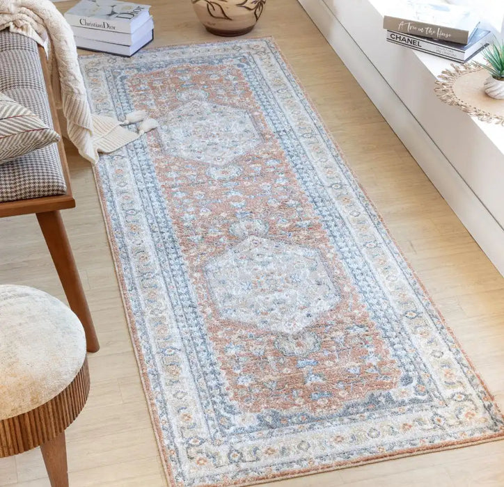 Surya lll boka 2306 copper Orange Living Room Geometric Rug.