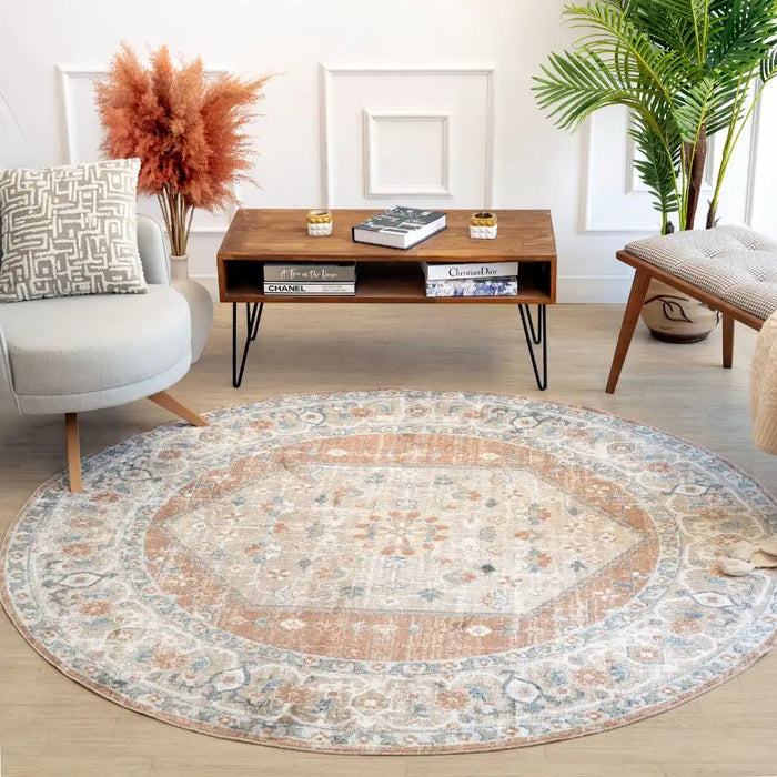 Surya lll boka 2306 copper Orange Living Room Geometric Rug.