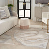 Nourison brushstrokes bsk01 beige grey Grey Living Room  Rug.