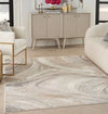Nourison brushstrokes bsk03 cream grey Grey, Beige, Cream Living Room  Rug.