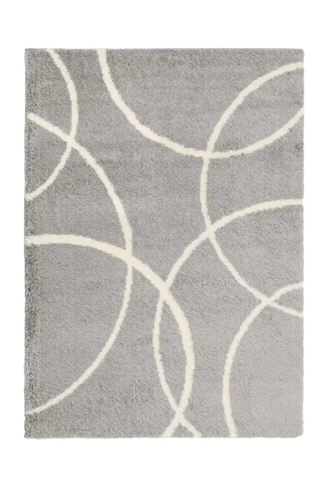 Homemaker snug melrose bubbles grey Grey Living Room Geometric Rug.