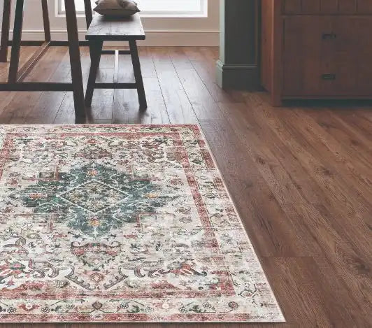 Likewise Matting silk road washable buram Multicoloured Living Room Washable Rug.