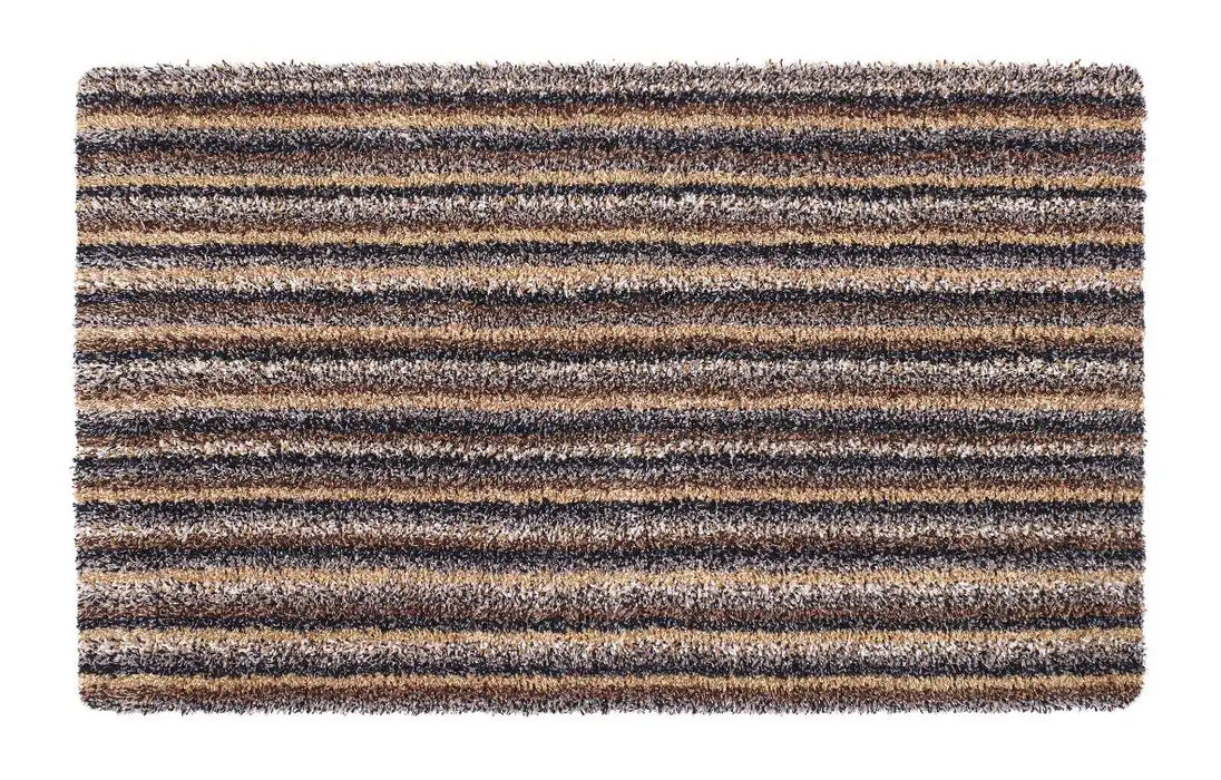 My Mats my mat cotton candy linen Brown, Multicoloured Outdoor Washable Rug.