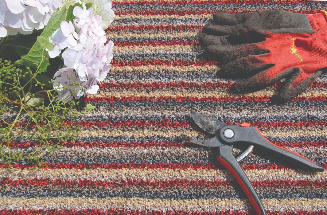 My Mats my mat cotton candy spice Multicoloured Outdoor Washable Rug.