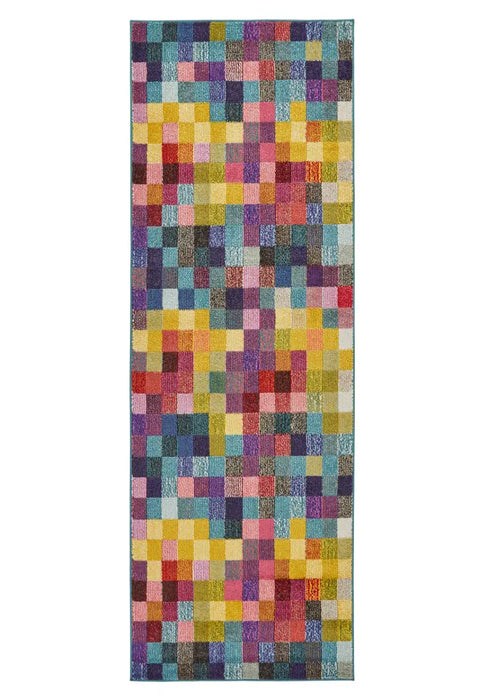 Concept Looms carnaval car103 Multicoloured Living Room Geometric Rug.
