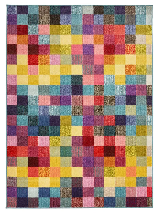 Concept Looms carnaval car103 Multicoloured Living Room Geometric Rug.