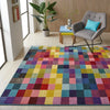 Concept Looms carnaval car103 Multicoloured Living Room Geometric Rug.