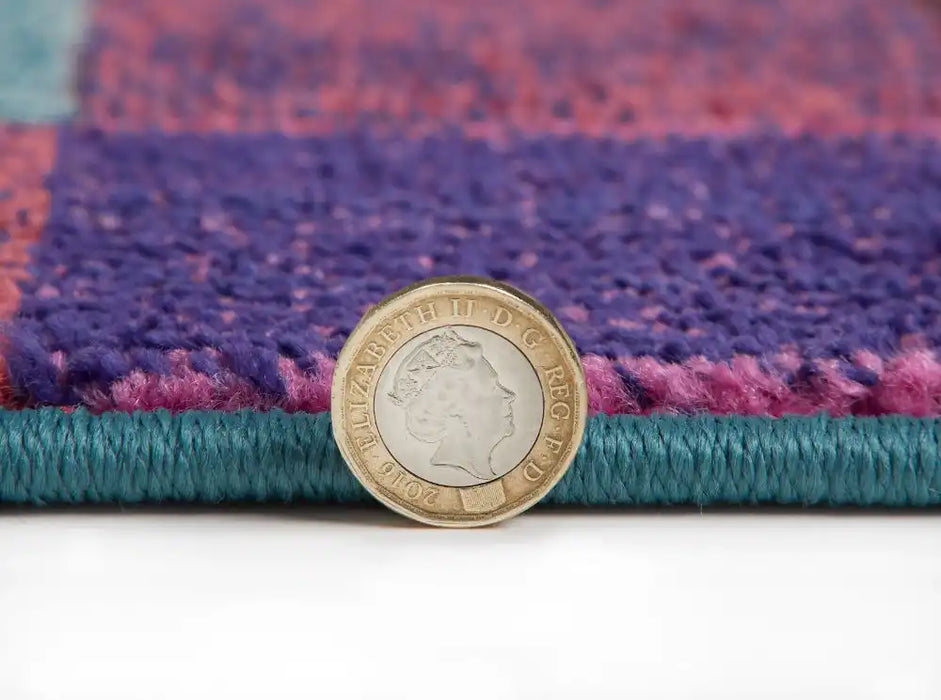 Concept Looms carnaval car103 Multicoloured Living Room Geometric Rug.