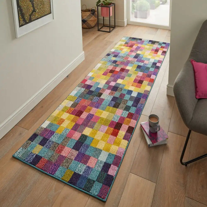 Concept Looms carnaval car103 Multicoloured Living Room Geometric Rug.