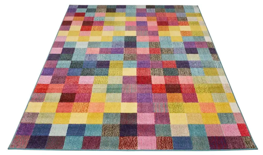 Concept Looms carnaval car103 Multicoloured Living Room Geometric Rug.