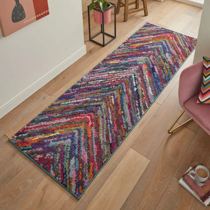 Concept Looms carnaval car104 Multicoloured Living Room Geometric Rug.