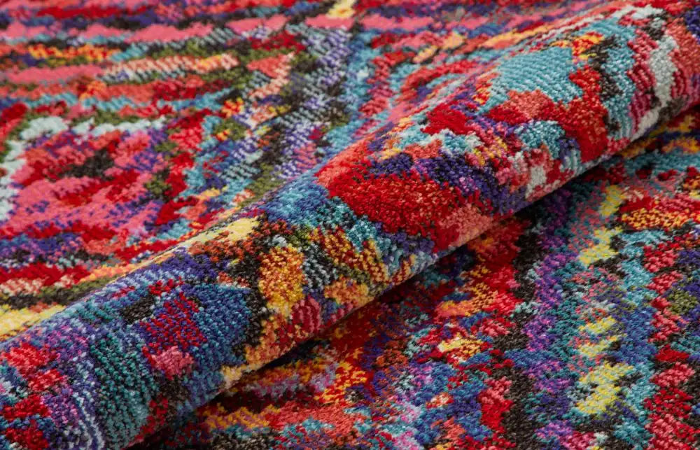 Concept Looms carnaval car105 Multicoloured Living Room Geometric Rug.