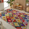 Concept Looms carnaval car109 Multicoloured Living Room Geometric Rug.