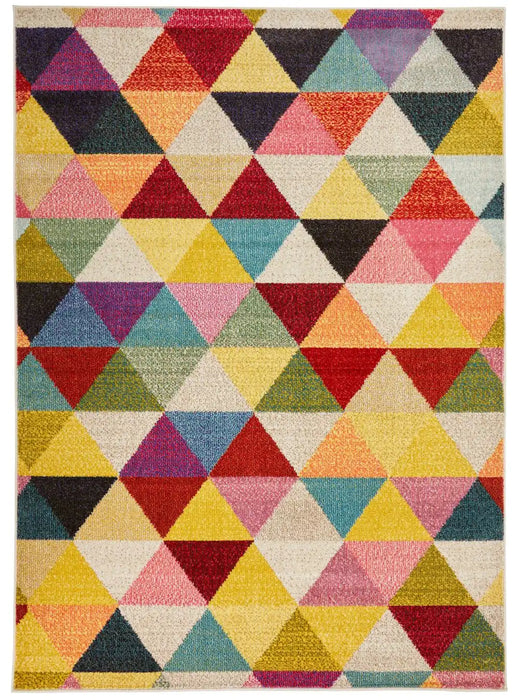 Concept Looms carnaval car110 Multicoloured Living Room Geometric Rug.