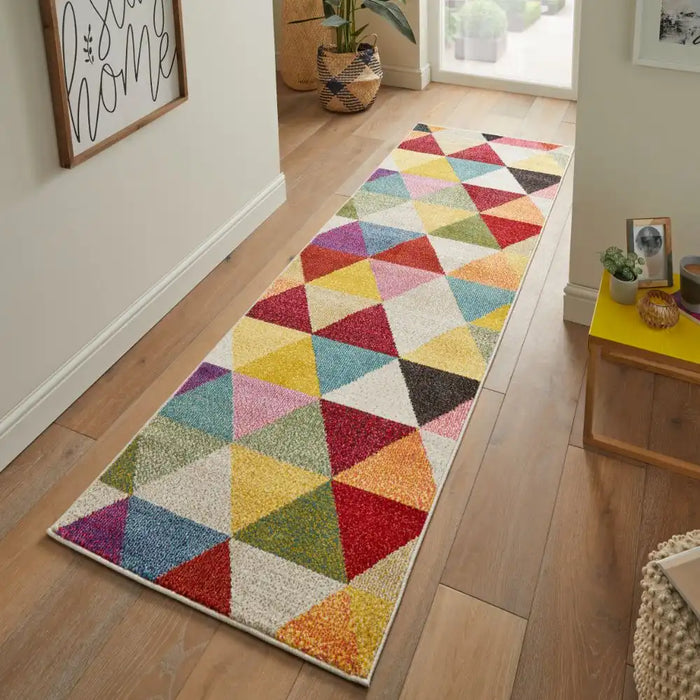 Concept Looms carnaval car110 Multicoloured Living Room Geometric Rug.