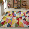 Concept Looms carnaval car110 Multicoloured Living Room Geometric Rug.