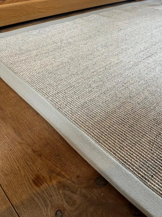 Sisal Rugs boucle sisal celeriac and sandstone border Beige Kitchen  Natural Fibre Rug.