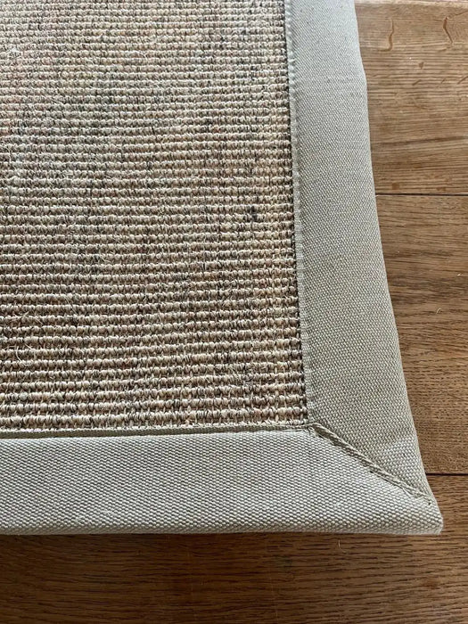 Sisal Rugs boucle sisal celeriac and sandstone border Beige Kitchen  Natural Fibre Rug.