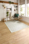 Origins washable soho chateau neutral Beige Living Room Geometric Rug.