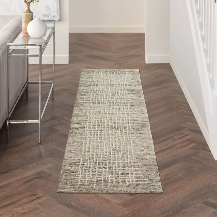 Nourison colorado clr03 ivory multicolour Ivory, Multicoloured Living Room Wool Rug.