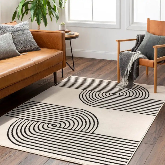 Surya pss constance 2355 white Cream Living Room Rug.