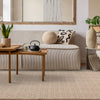 Asiatic global cream mosaic Ivory, Cream Living Room Natural Fibre Rug.