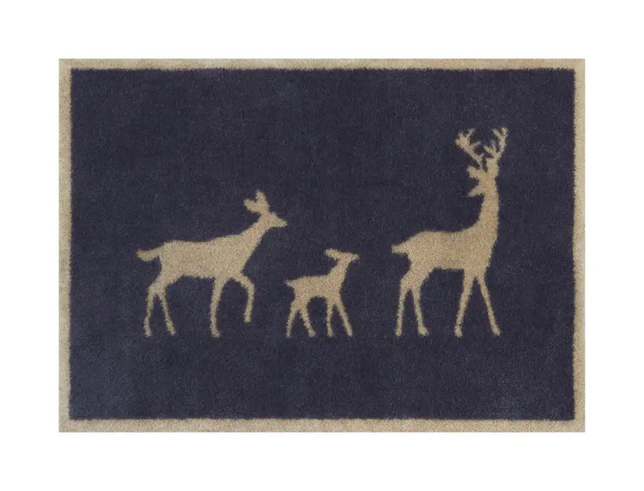 Turtle Mat turtle designs deer family gold Grey Kitchen Washable Rug.