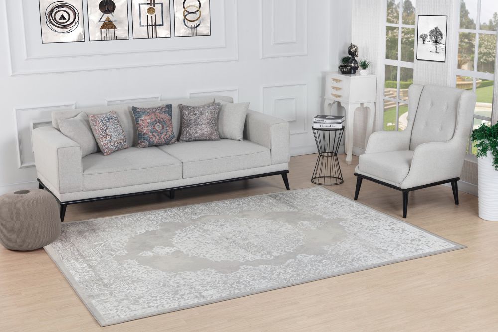 Surya lsr defne 2336 white Ivory Living Room Rug.