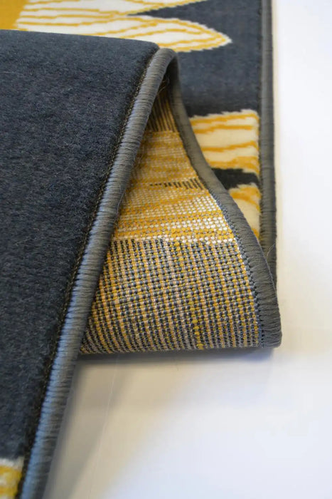 Homemaker maestro dragonfly charcoal Grey Living Room  Rug.