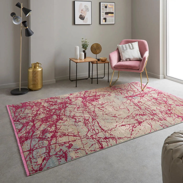 Concept Looms emerald emr101 pink Pink Living Room Rug.