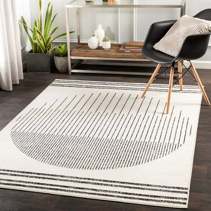 Surya pss enso 2315 grey Cream Living Room Rug.