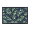 My Mats nylon indoor fern leaves Blue, Green, Multicoloured Kitchen  Washable Rug.