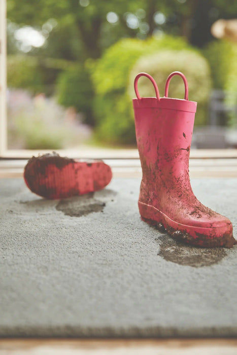 Origins sense ghost grey Grey Living Room Shaggy Rug.