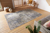 Nouristan cairo gizeh cream blue Blue Living Room Moroccan Rug.