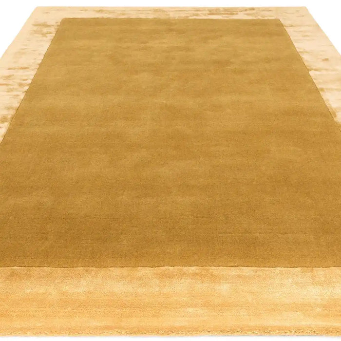 Asiatic ascot gold Yellow Living Room Wool Rug.