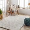 Surya marina grace 2307 cream Cream Living Room Shaggy Rug.