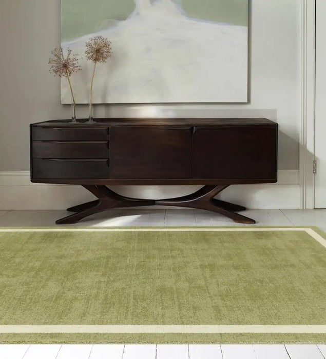 Asiatic albi green Green Living Room Wool Rug.