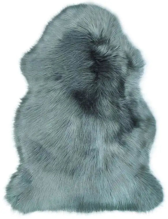Likewise Matting luxury faux fur grey tip Grey Living Room Shaggy Rug.
