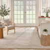 Nourison graceful gru01 beige Beige Living Room Wool Rug.