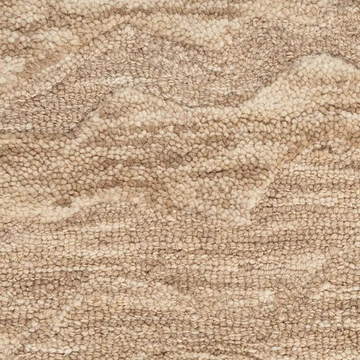 Nourison graceful gru01 taupe Brown, Beige Living Room Wool Rug.