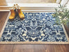 My Mats nylon indoor heritage blue Blue Kitchen  Washable Rug.