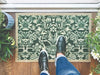 My Mats nylon indoor heritage green Green Kitchen  Washable Rug.
