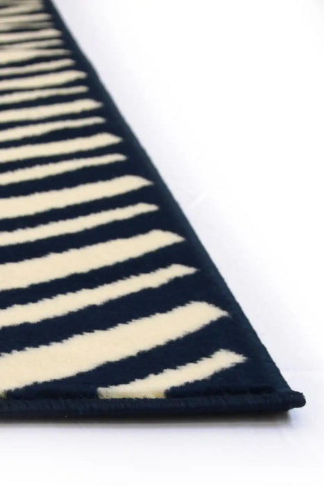 Homemaker maestro herringbone navy Blue, Navy Living Room  Rug.