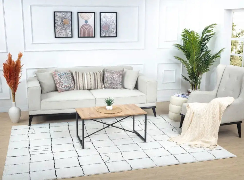 Surya feu hope 2312 white Ivory Living Room Rug.